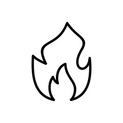 Fire icon vector. fire vector icon