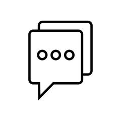 Chat icon vector. speech bubble icon. comment icon vector. message. contact us