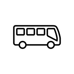 Bus icon vector. bus vector icon