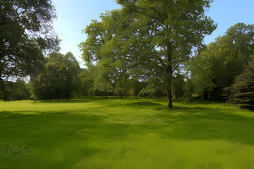 Obraz premium trees in the forest, generative ai