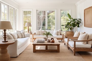 Wooden Coffee Tables & Cozy Corners: Modern Colonial Living Room Designs