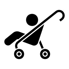 baby stroller icon - obrazy, fototapety, plakaty