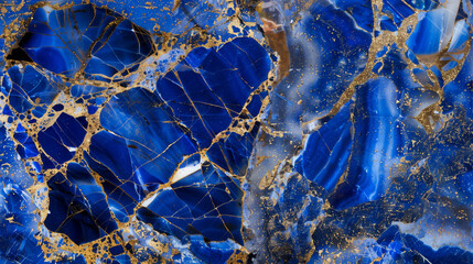 Lapis Lazuli background texture wallpaper. Generative AI