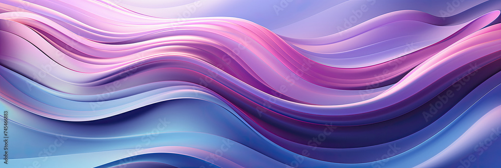 Fototapete Multicolored waves dance across the canvas in a mesmerizing display of abstract art, creating a dynamic and lively background