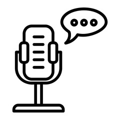 conversation podcast icon