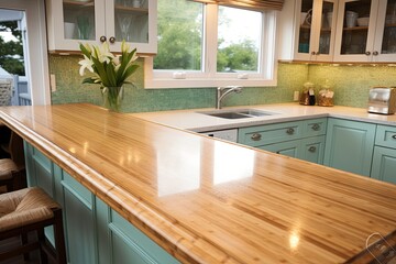 Bamboo Countertops & Recycled Glass: Coastal Style Eco-Kitchen Ideas for Sustainable Living
