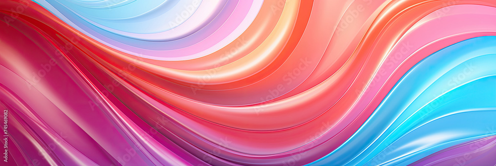 Poster A vibrant and mesmerizing close-up of a colorful abstract background showcasing a dynamic blend of hues and forms