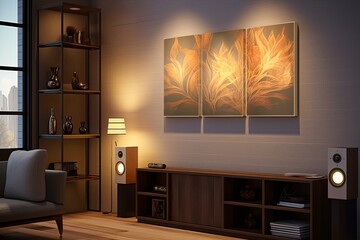 Voice-Activated Lighting Systems: Smart Illuminated Wall Art Decor