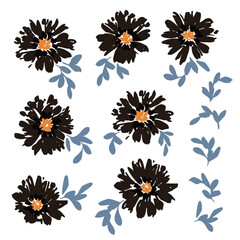 Abstract flower material ideal for textile design,