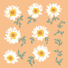 Abstract flower material ideal for textile design,