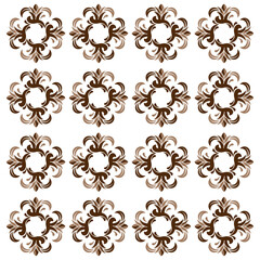 vector art of ornamental seamless pattern of flower for background purposes, wall art, fabric, embroidery, and similar things