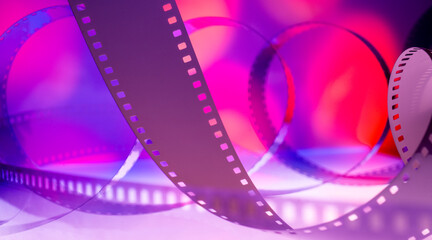 film strip for color film background banner