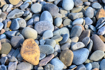 sea ​​stones on the beach of the Mediterranean sea 1