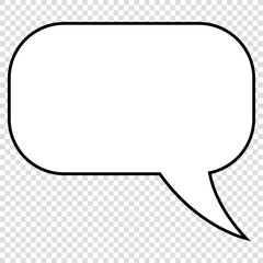 Empty speech bubble. Ready to apply to your design. SVG.
