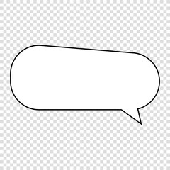 Empty speech bubble. Ready to apply to your design. SVG.
