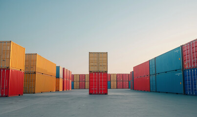  A sea of steel: Shipping containers