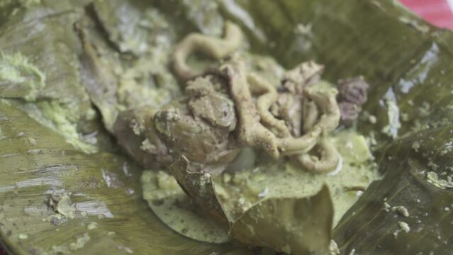 Indonesia Indonesian Traditional Food Culinary in Yogyakarta Java - Dazed catfish Mangut Lele , Chicken , Intestines , Lungs