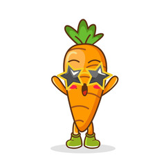 Funny peach fruit character in star-shaped glasses having fun at party, cartoon vector illustration isolated on white background. Cartoon peach fruit character, party mascot