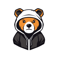 Teddy bear vector illustration isolated transparent background logo, cut out or cutout t-shirt print design