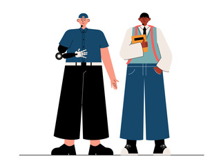 Social diversity vector illustration.