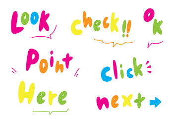 webで使えるカラフルなレタリング