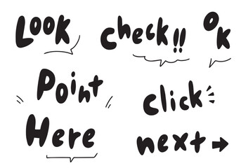モノクロのwebで使えるレタリング