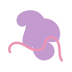 Abstract shapes vector decor