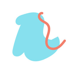 Abstract shapes vector decor