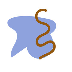 Abstract shapes vector decor