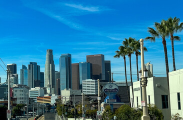 Fototapeta na wymiar Los Angeles Skyline - Downtown LA