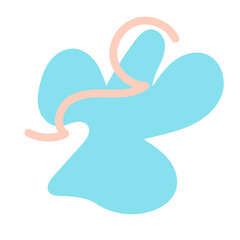 Abstract shapes vector decor