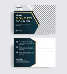Creative and Gold business card design.