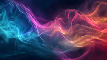 Obraz premium Cosmic Dance of Vibrant Energy Waves