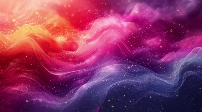 Abstract purple wave graphic