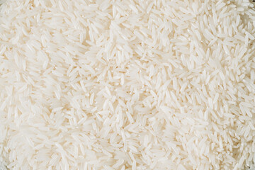 Close-Up of Textured White Rice Grains
