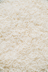 Close-Up of Textured White Rice Grains