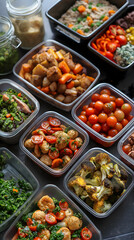 Assorted Meal Preps in Containers
