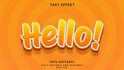 Cloud editable text effect	
