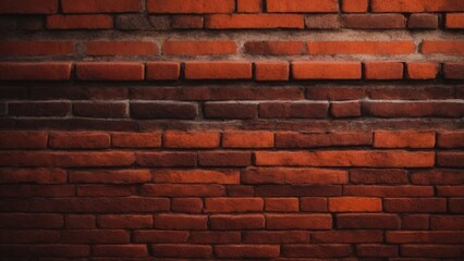 Obraz premium Red brick wall background