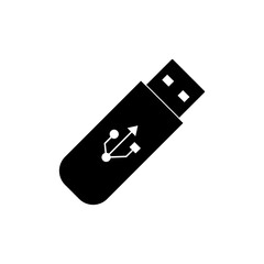 Pendrive vector icon simple flat illustration on white background..eps