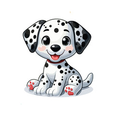 cute funny animal cartoon vector on white background
