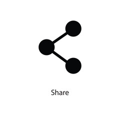 Share icon vector flat trendy style illustration on white background..eps