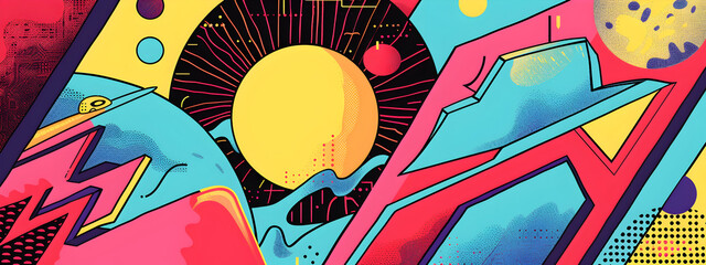 graffiti on wall art pattern 