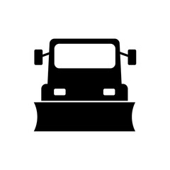 Snowplow icon. vector simple flat Snowplow icon on white background..eps