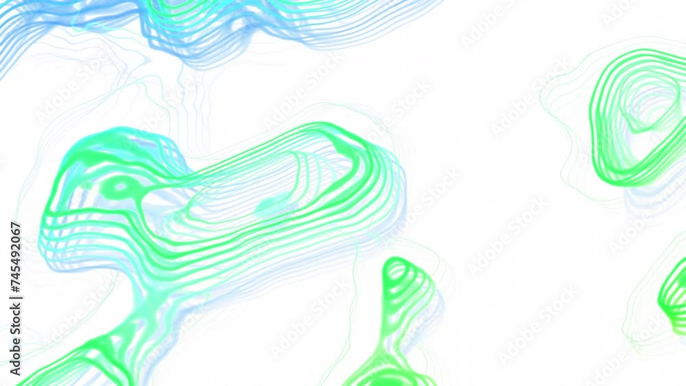 Poster abstract colorful paint swirls, fluid art. motion. transforming lined stains flow into each other an