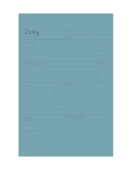 Daily Planner. Vector illustration. (Cloud) 