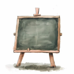 blackboard watercolor isolated on white - 745492235