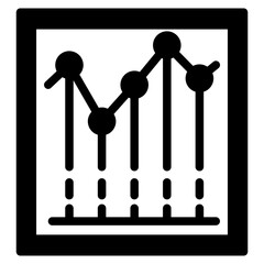 Analysis and statics icon. Graph, chart, analytics, growth  icon vector