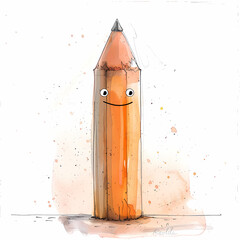 pencil and eraser illustration design - 745493627