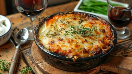 Comfort food classics elevated with gourmet ingredients and presentation